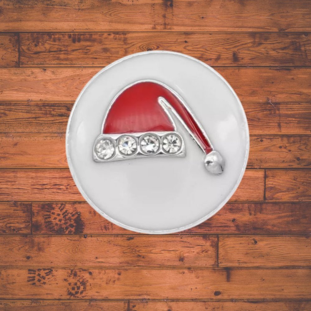 Christmas Santa Hat Snap Button